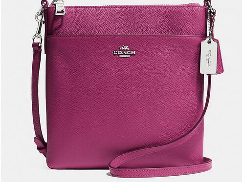 Coach Zip In Logo Small Fuchsia Crossbody Bags CFQ | Women